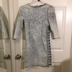 Roma Studio cut out denim dress